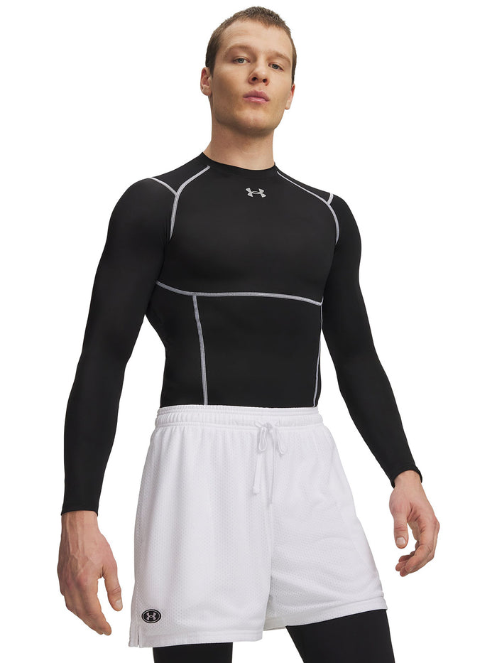 UA HG Elite Comp LS Primera Capa Superior Negro para Hombre