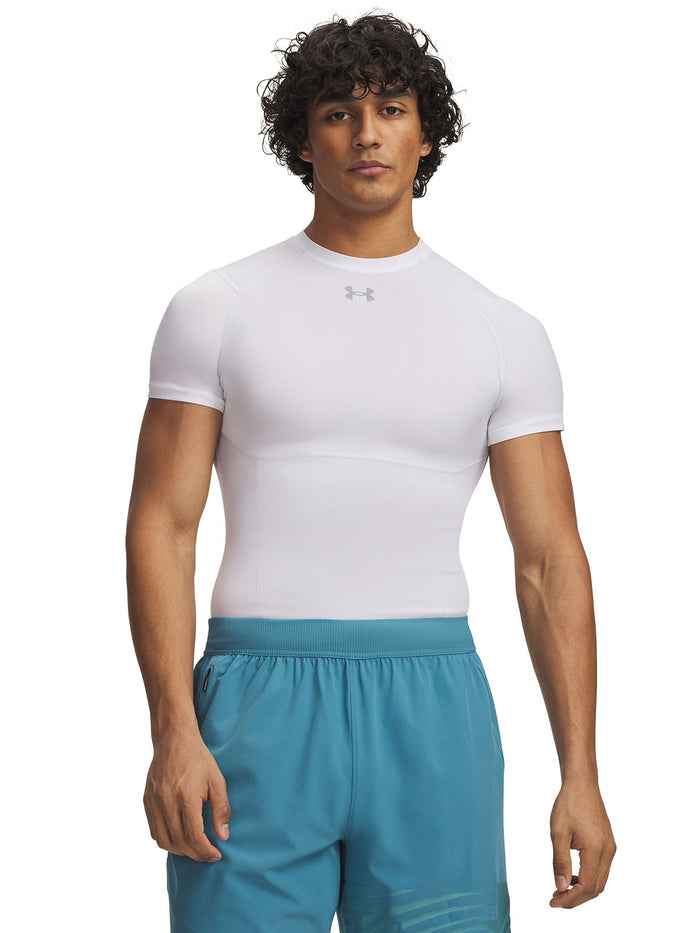 UA HG Elite Comp SS Primera Capa Superior blanco para Hombre