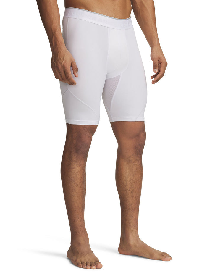 UA HG Elite Long Shorts Calza blanco para hombre