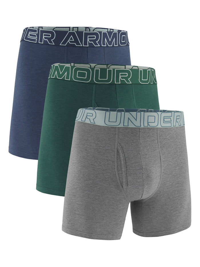 UA Performance Cotton Boxer azul para hombre