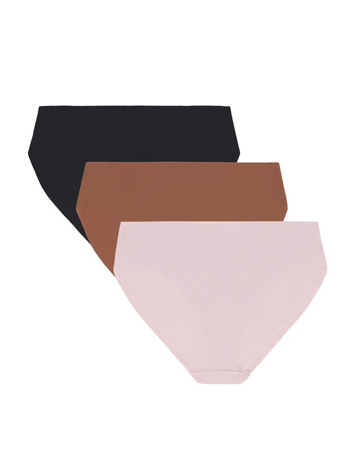 UA Pure Stretch No Show Bikini rosado para mujer