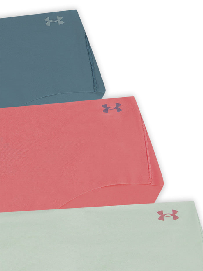 UA Pure Stretch No Show Hipster azul para mujer