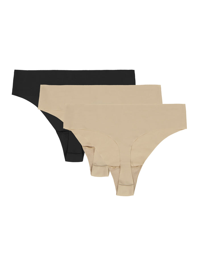 UA Pure Stretch No Show Tanga café para mujer