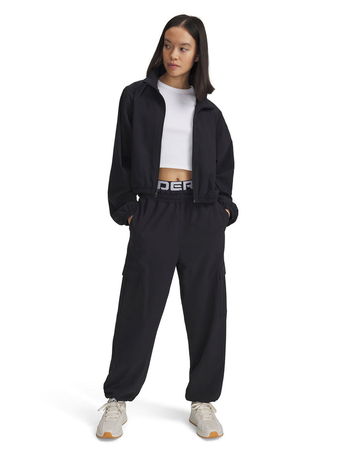 UA Rival Stretch Woven Cargo Pantalon negro para mujer