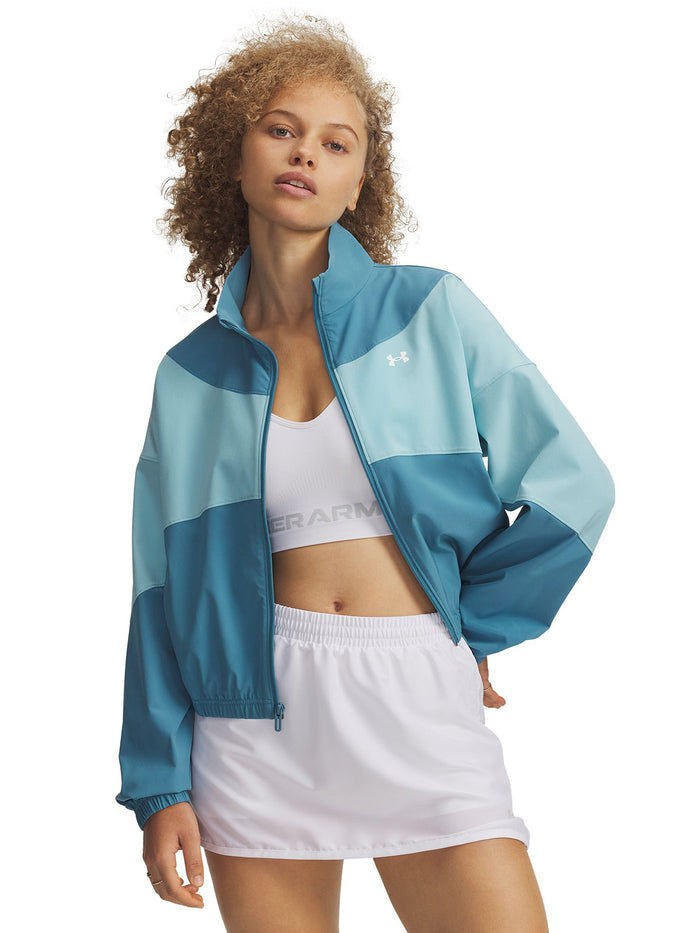 UA Rival Woven Chaqueta azul para mujer