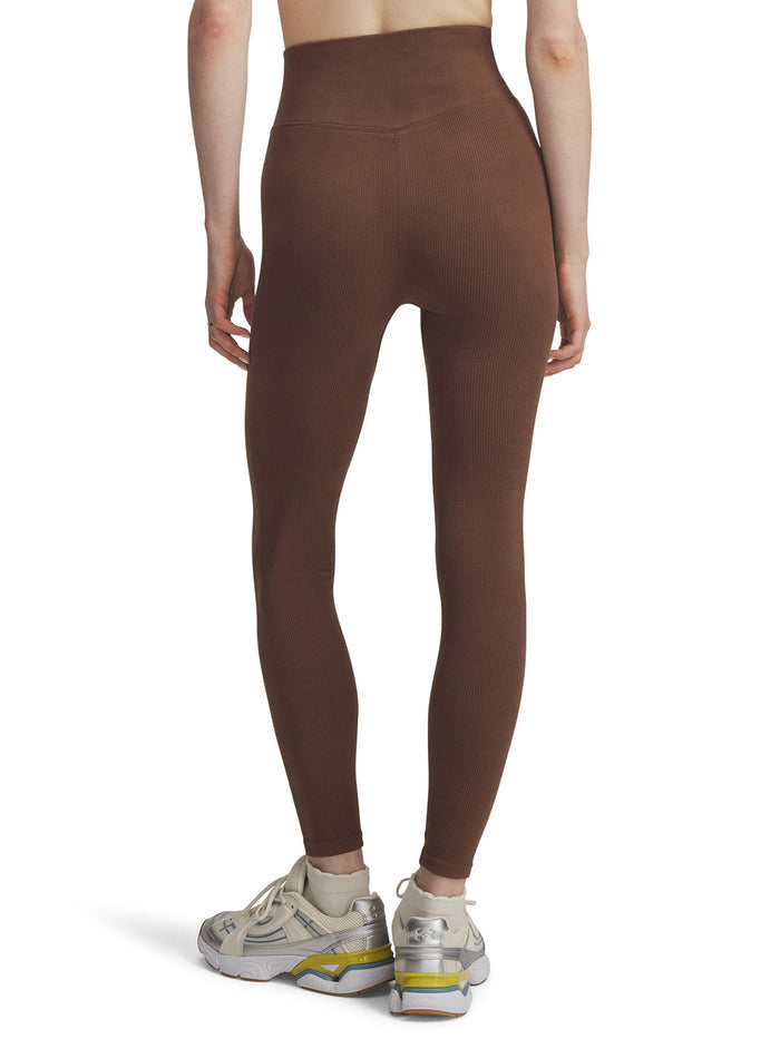 UA Seamless Cotton Leggings Calza café para mujer