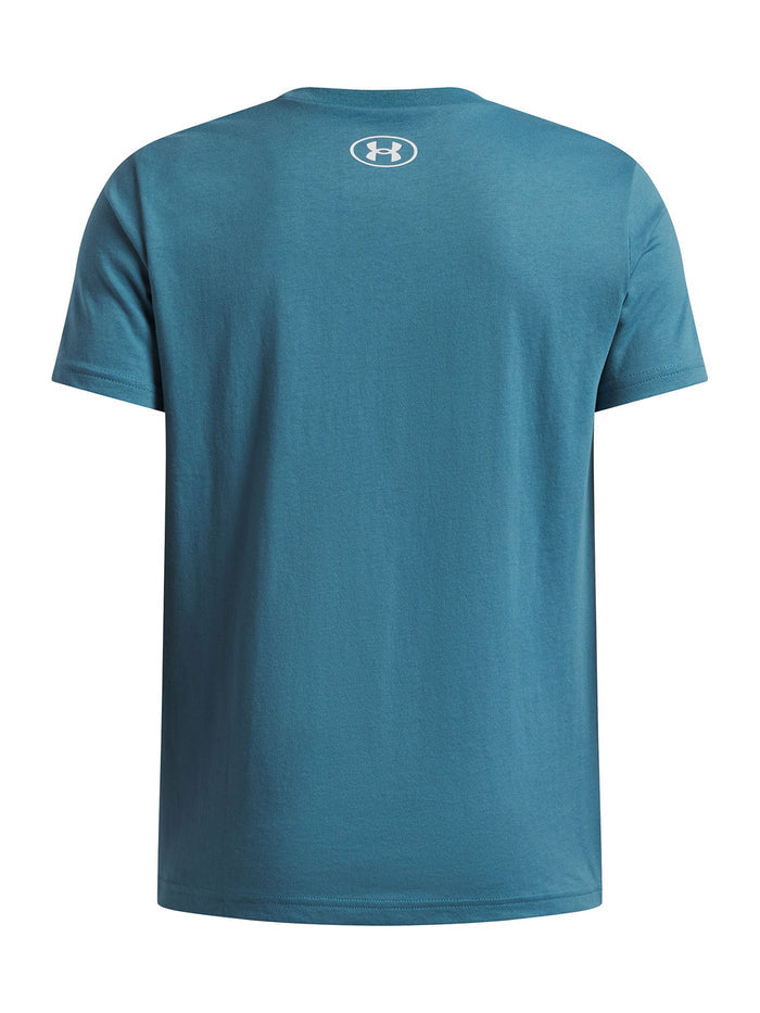 UA Sportstyle Left Chest Polera Manga Corta azul para niño