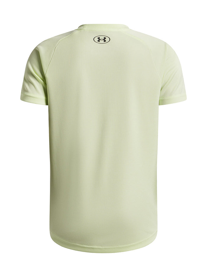 UA Tech Textured Polera Manga Corta verde para niño