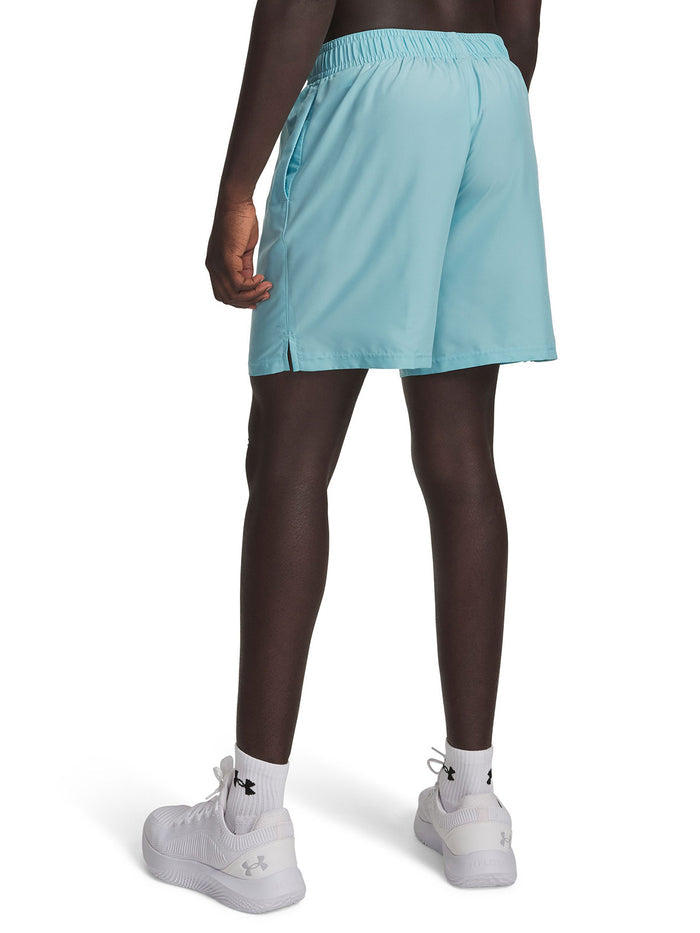 UA Tech Woven Wordmark Short azul para hombre