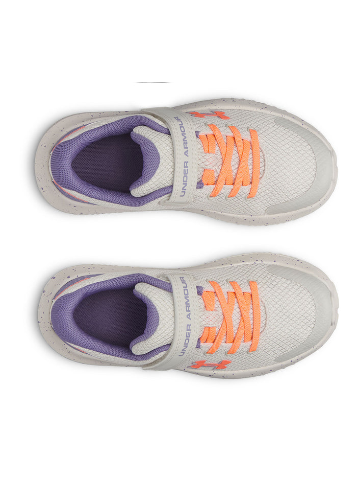 Zapatilla Preescolar UA Surge 4 AC blanca para niña