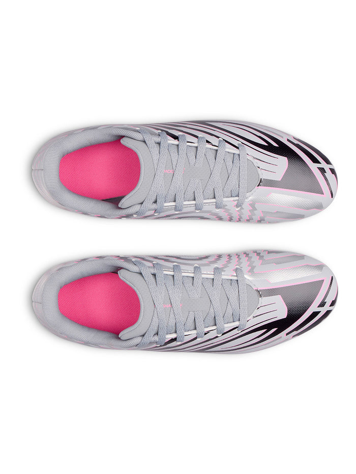 Zapatilla UA Shadow Club 4 FG Jr gris para niño